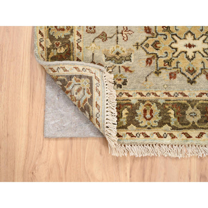 Heriz Wool Hand Knotted Rug Grey Brown 3.2X5.0 -O063444