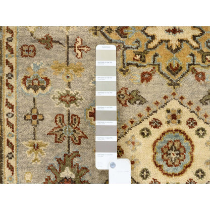 Heriz Wool Hand Knotted Rug Grey Brown 3.2X5.0 -O063444