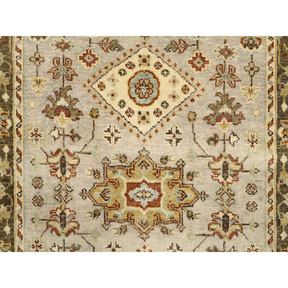 Heriz Wool Hand Knotted Rug Grey Brown 3.2X5.0 -O063444
