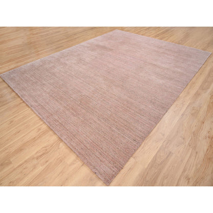 Modern and Contemporary Wool Hand Loomed Rug Pink No Border 9.3X12.0 -O063484