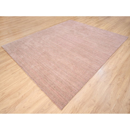 Modern and Contemporary Wool Hand Loomed Rug Pink No Border 8.2X10.0 -O063489