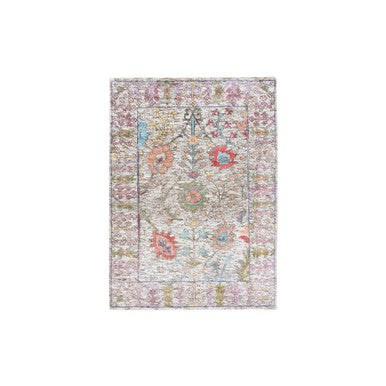 Wool and Silk Wool & Silk Hand Knotted Rug Beige Beige 2.2X3.1 -O063741