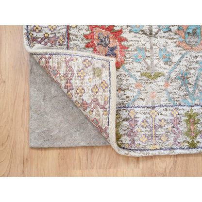 Wool and Silk Wool & Silk Hand Knotted Rug Beige Beige 2.2X3.1 -O063741