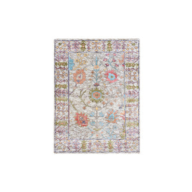 Wool and Silk Wool & Silk Hand Knotted Rug Beige Beige 2.3X3.2 -O063743