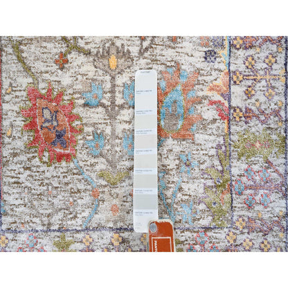 Wool and Silk Wool & Silk Hand Knotted Rug Beige Beige 2.3X3.2 -O063743