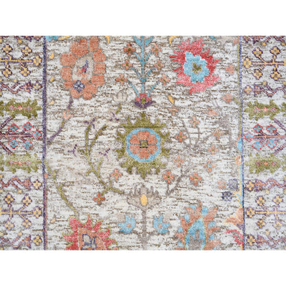 Wool and Silk Wool & Silk Hand Knotted Rug Beige Beige 2.3X3.2 -O063743