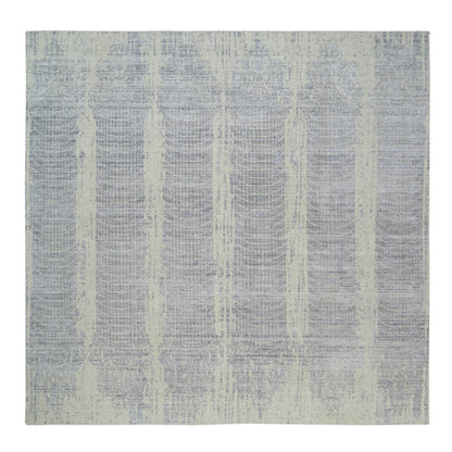 Modern and Contemporary Wool & Silk Hand Loomed Rug Grey No Border 10.2X10.0 -O063824