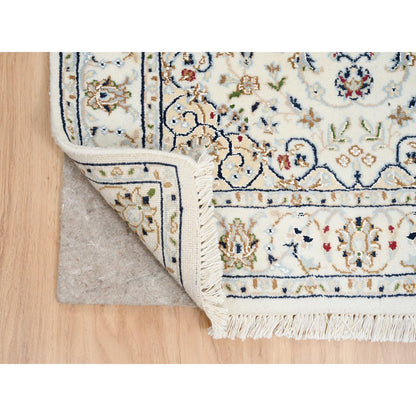 Fine Oriental Wool Hand Knotted Rug Ivory Ivory 2.8X13.3 -O063975