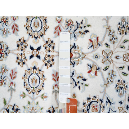 Fine Oriental Wool Hand Knotted Rug Ivory Ivory 4.0X14.7 -O064038
