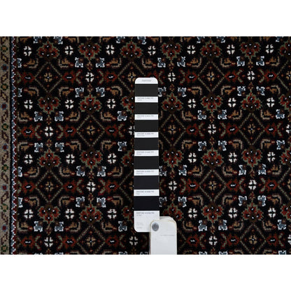 Fine Oriental Wool Hand Knotted Rug Black Black 3.0X5.2 -O064117