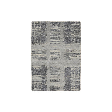 Modern and Contemporary Wool Hand Knotted Rug Grey No Border 2.1X3.1 -O064237