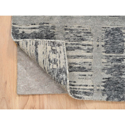 Modern and Contemporary Wool Hand Knotted Rug Grey No Border 2.1X3.1 -O064237