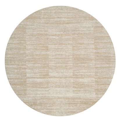 Modern and Contemporary Wool Hand Loomed Rug Beige No Border 10.0X10.0 -O064308