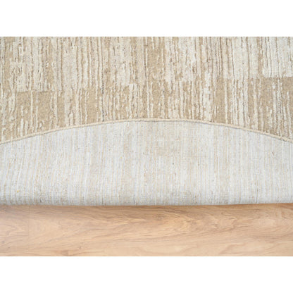 Modern and Contemporary Wool Hand Loomed Rug Beige No Border 10.0X10.0 -O064308