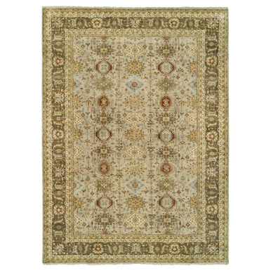 Heriz Wool Hand Knotted Rug Grey Brown 12.0X18.0 -O064335