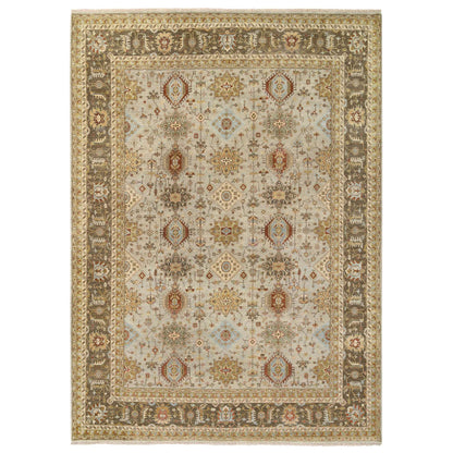 Heriz Wool Hand Knotted Rug Grey Brown 12.1X17.1 -O064492
