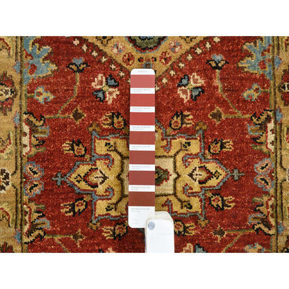 Heriz Wool Hand Knotted Rug Red Gold 2.1X3.0 -O064535