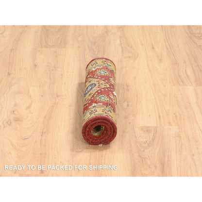 Heriz Wool Hand Knotted Rug Red Gold 2.1X3.0 -O064535