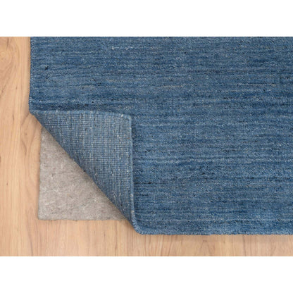 Modern and Contemporary Wool Hand Loomed Rug Blue No Border 10.1X14.0 -O064564