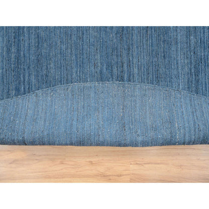 Modern and Contemporary Wool Hand Loomed Rug Blue No Border 11.9X11.9 -O064566