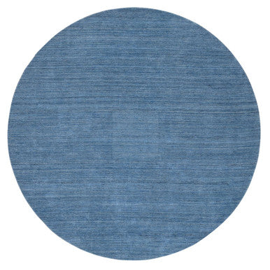Modern and Contemporary Wool Hand Loomed Rug Blue 10.0x10.0 -O064570