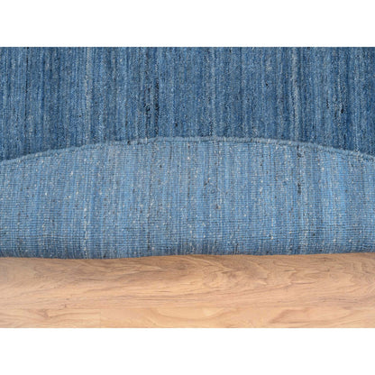 Modern and Contemporary Wool Hand Loomed Rug Blue 10.0x10.0 -O064570