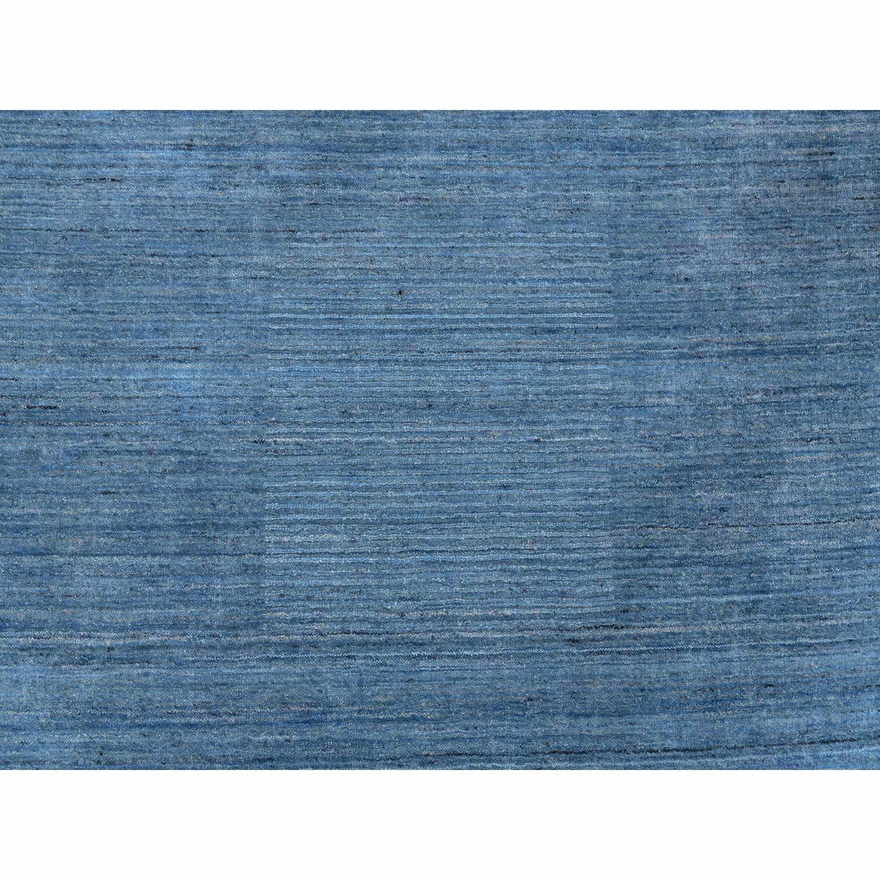 Blue 10'0" x 10'0" Modern and Contemporary Handloom Wool Rug - Sku: O064570