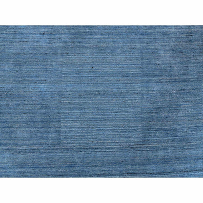 Modern and Contemporary Wool Hand Loomed Rug Blue 10.0x10.0 -O064570