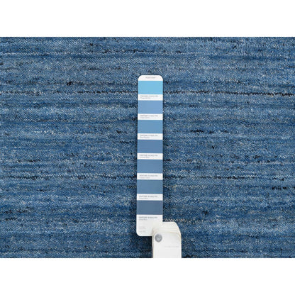 Modern and Contemporary Wool Hand Loomed Rug Blue No Border 6.0X6.0 -O064582
