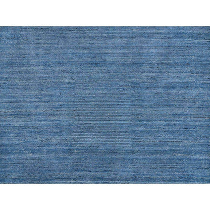 Modern and Contemporary Wool Hand Loomed Rug Blue No Border 6.0X6.0 -O064582