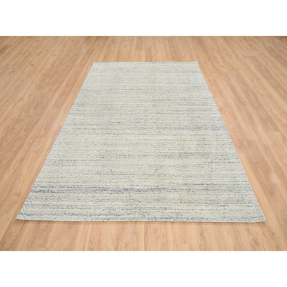 Modern and Contemporary Wool Hand Loomed Rug Beige No Border 6.1X9.0 -O064590