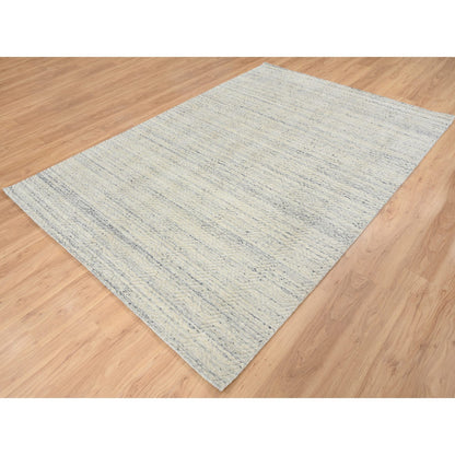 Modern and Contemporary Wool Hand Loomed Rug Beige No Border 6.1X9.0 -O064590