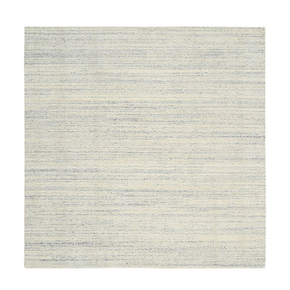 Modern and Contemporary Wool Hand Loomed Rug Beige No Border 8.0X8.0 -O064592