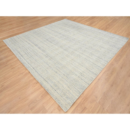 Modern and Contemporary Wool Hand Loomed Rug Beige No Border 10.1X10.0 -O064594