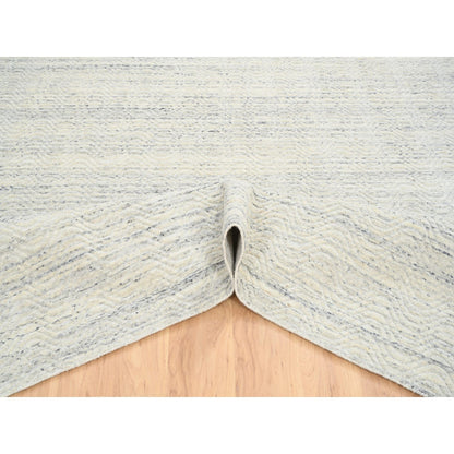Modern and Contemporary Wool Hand Loomed Rug Beige No Border 10.1X10.0 -O064594