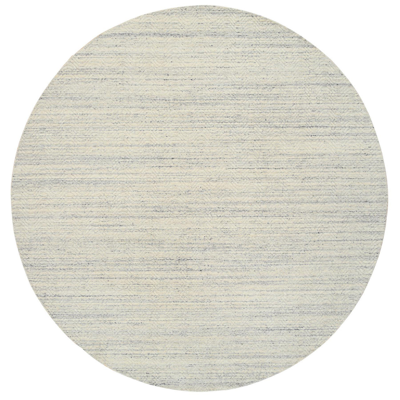 Beige 9'10" x 9'10" Modern and Contemporary Handloom Wool Rug - Sku: O064605