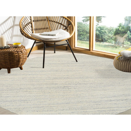 Modern and Contemporary Wool Hand Loomed Rug Beige No Border 9.10X9.10 -O064605