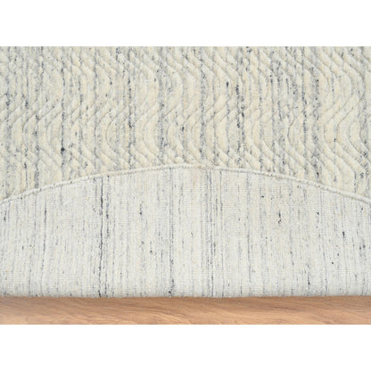 Modern and Contemporary Wool Hand Loomed Rug Beige No Border 9.10X9.10 -O064605