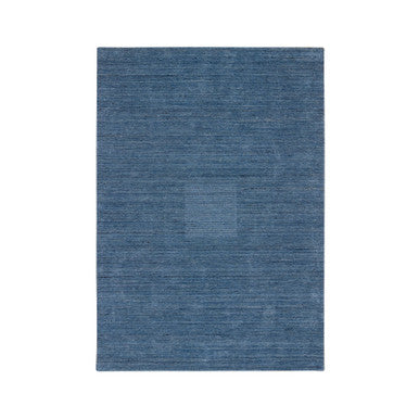 Modern and Contemporary Wool Hand Loomed Rug Blue No Border 5.0X7.1 -O064616