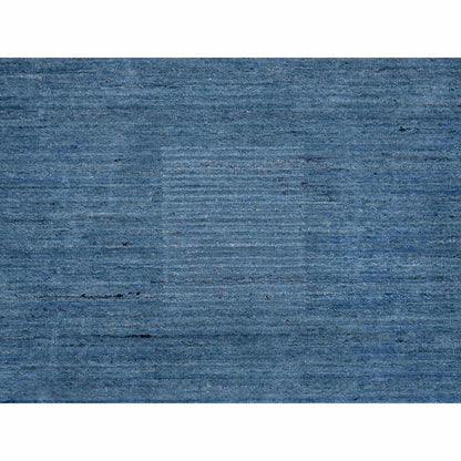 Modern and Contemporary Wool Hand Loomed Rug Blue No Border 5.0X7.1 -O064616