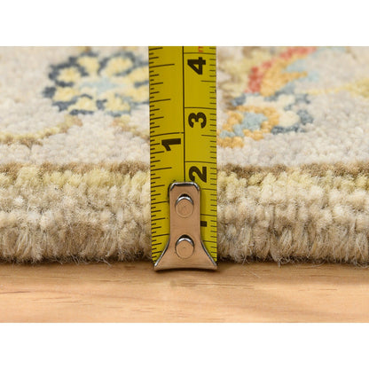 Heriz Wool Hand Knotted Rug Ivory 2.1x3.0 -O064637