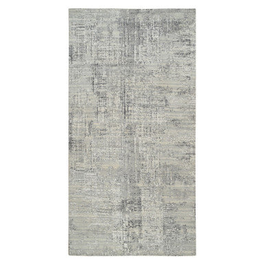 Modern and Contemporary Wool Hand Knotted Rug Grey No Border 6.0X11.10 -O064688