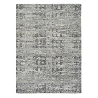 Modern and Contemporary Wool Hand Knotted Rug Grey No Border 9.2X11.10 -O064704