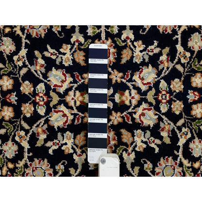 Fine Oriental Wool Hand Knotted Rug Blue Ivory 2.7X16.4 -O064738