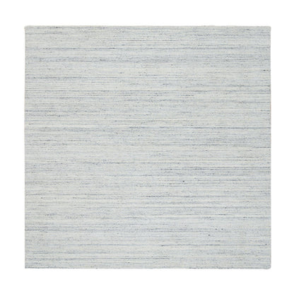 Modern and Contemporary Wool Hand Loomed Rug Ivory No Border 8.0X8.0 -O064771