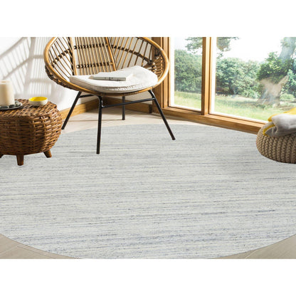 Modern and Contemporary Wool Hand Loomed Rug Ivory No Border 7.10X7.10 -O064772