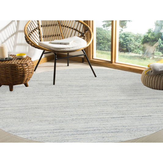 Modern and Contemporary Wool Hand Loomed Rug Ivory No Border 7.10X7.10 -O064772