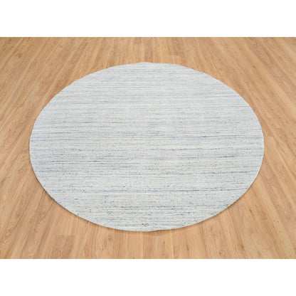Modern and Contemporary Wool Hand Loomed Rug Ivory No Border 7.10X7.10 -O064772