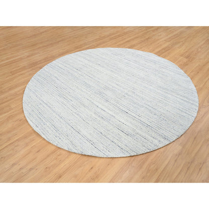 Modern and Contemporary Wool Hand Loomed Rug Ivory No Border 7.10X7.10 -O064772