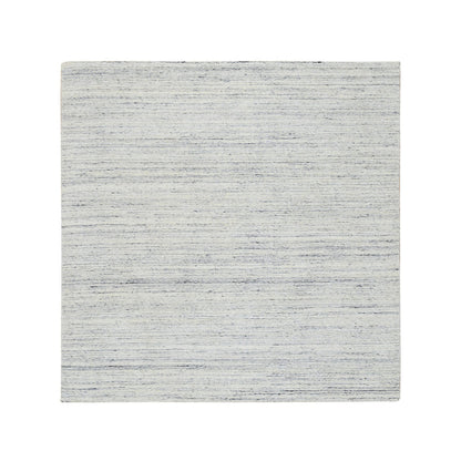 Modern and Contemporary Wool Hand Loomed Rug Ivory No Border 6.0X6.0 -O064773